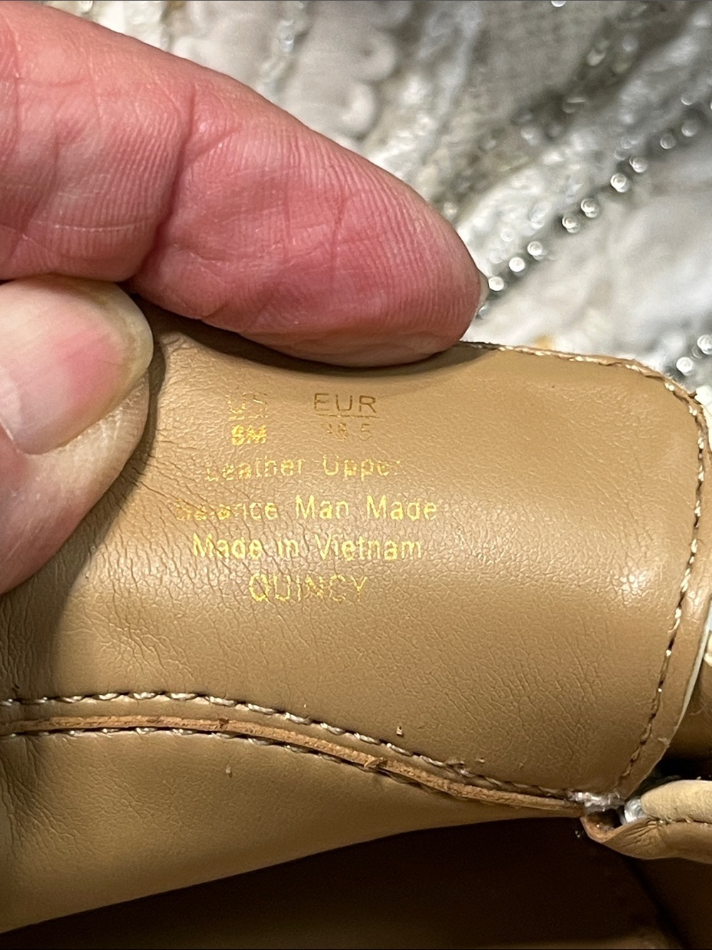 Sam Edelman Quincy Ivory Leather Horsebit Loafers Size 8M Block Heel - Picture 13 of 14